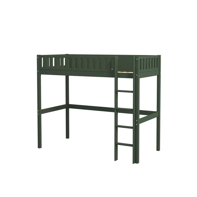 Cama alta infantil VIGGO 208x102x176 Verde - Bebé