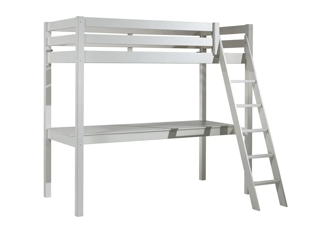 Cama alta infantil PINO 99x209x190 Blanco - Bebé