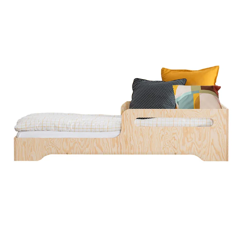 Cama 90x190 con somier Ambre Madera - Descanso