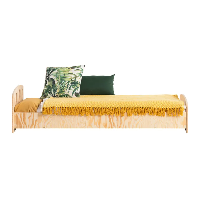 Cama 90x200 con somier Elea Madera - Descanso