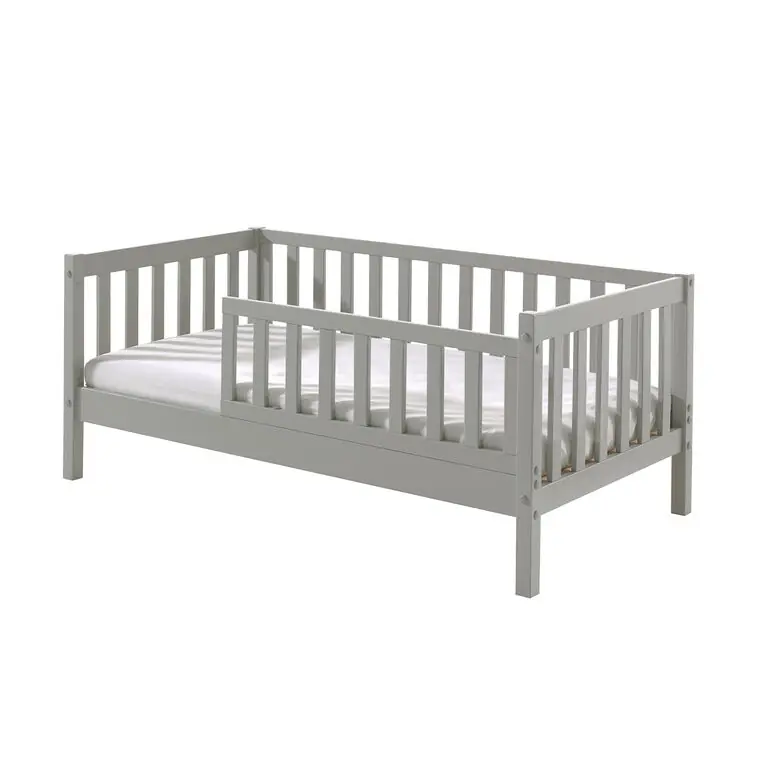 Cama 70x140 con somier Vipack Tod - Gris