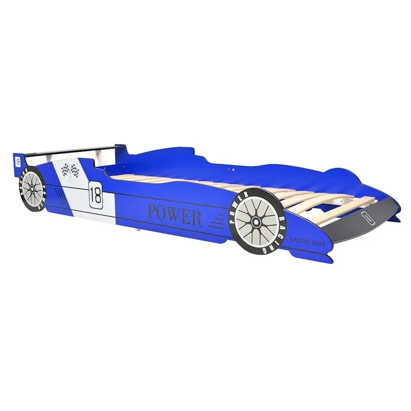 vidaXL Cama con forma de coche de carreras para niños roja 90x200 cm - Descanso