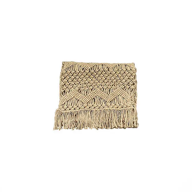Camino de mesa de macramé de yute - Textil