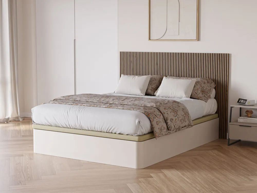 Canapé abatible 135x190cm color champagne WINDY SOMNALIS - Descanso