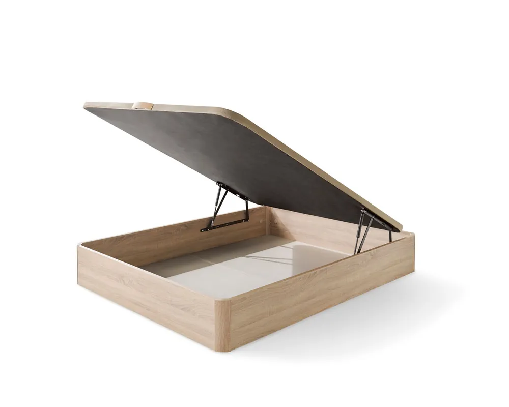 Canapé Diana Abatible De Madera 135X190Cm Gran Capacidad Base Tapizada - Descanso