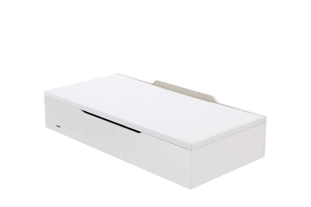 Canapé madera blanco FLEX con APERTURA LATERAL 90x190cm - Descanso