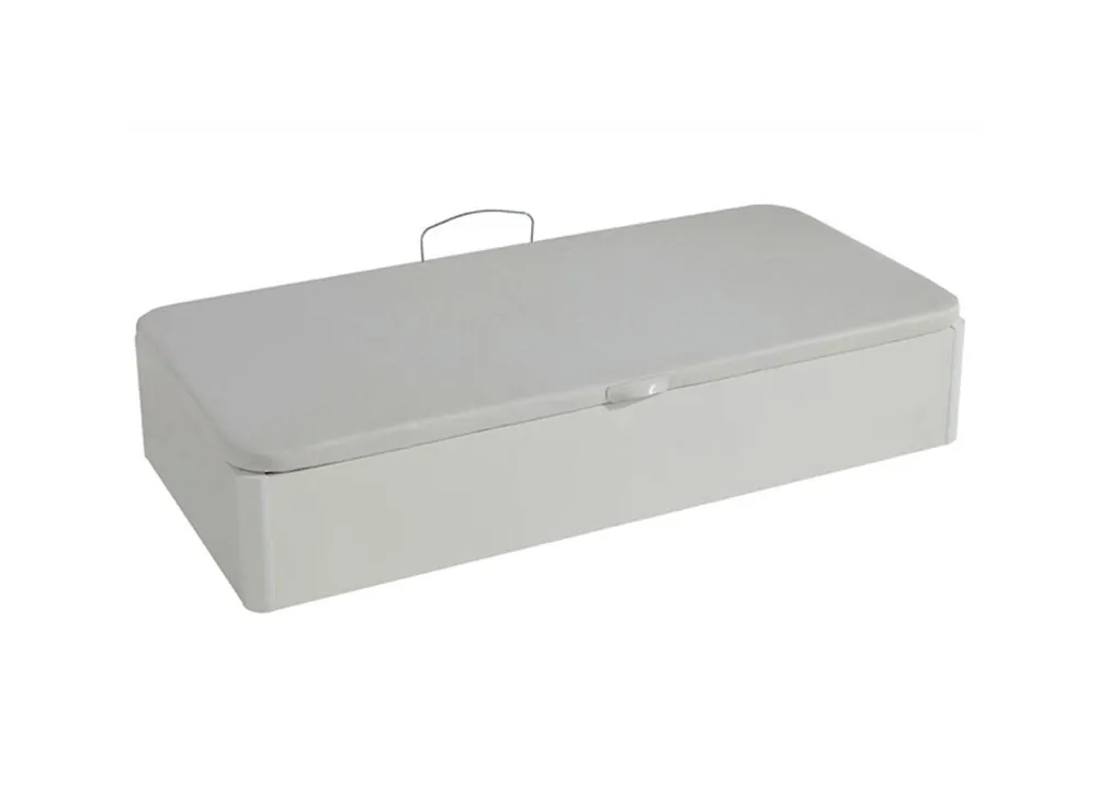 Canapé LATERAL 3D extra capacidad 90x190cm blanco - Descanso