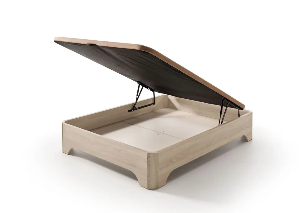 Canapé Matris abatible elevado con patas Elegance ártico 90x190 (sin montaje) - Descanso