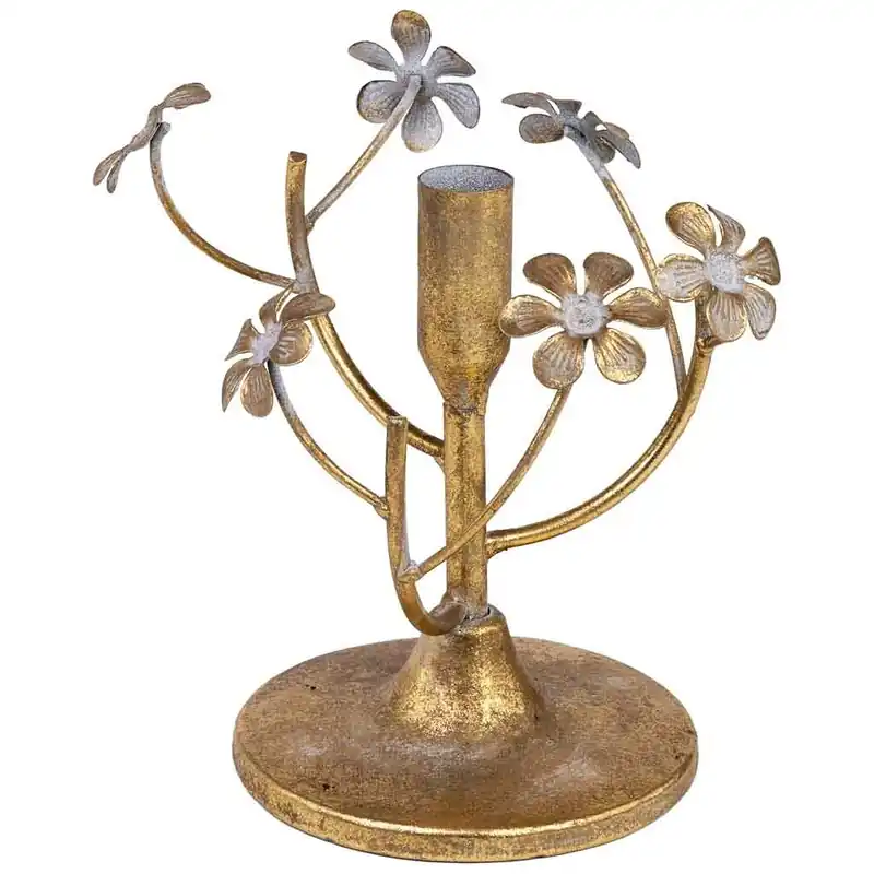 Candelabro de metal 15x15x16.5h cm - Decoración