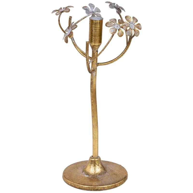 Candelabro de metal 15x15x32h cm - Decoración