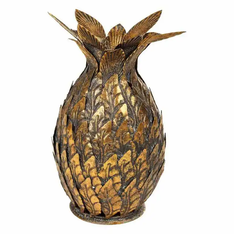 Candelabro Alexandra House Living Dorado Hierro 15 x 26 x 15 cm Piña - Decoración