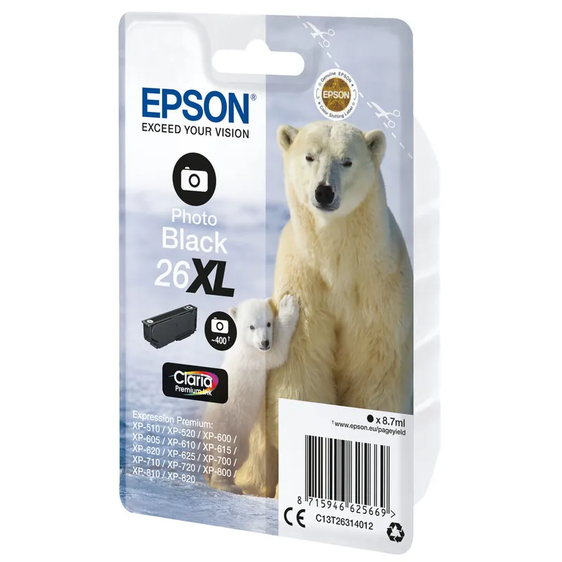 Cartucho de Tinta Original Epson 26XL Negro Magenta - Electrónica