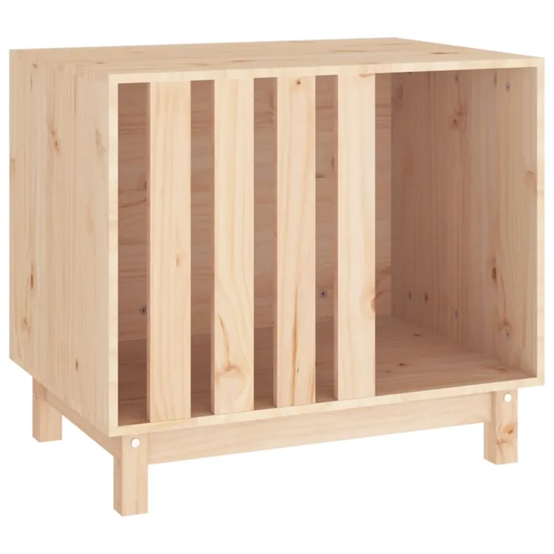 vidaXL Caseta para perros madera maciza de pino 70x50x62 cm - Jardín