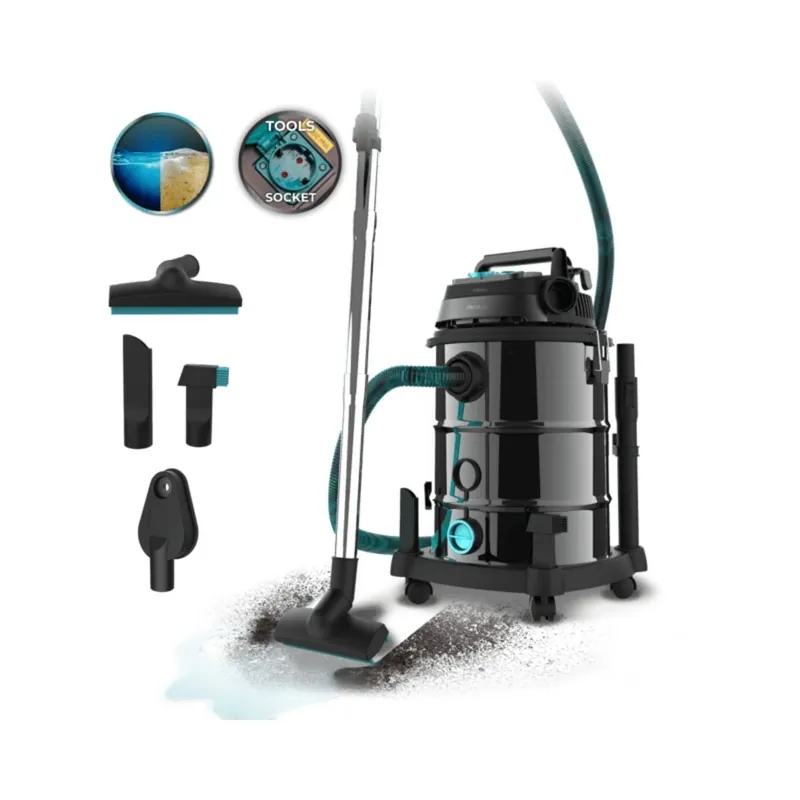 Aspirador Cecotec Conga Rockstar Wet&Dry Steel Pro Tool 1600W 30L negro - Electrodomésticos
