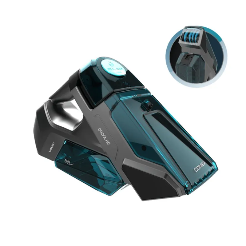 Aspirador de mano Cecotec Conga MotorHand Carpet&Spot Clean 2000 90W 200 ml gris/azul - Electrodomésticos