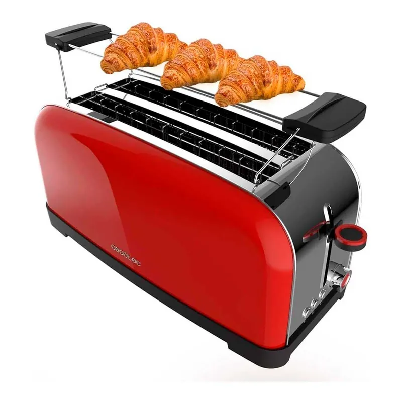 Tostador Cecotec Toastin' time 1500 1500W 2 ranuras rojo - Electrodomésticos