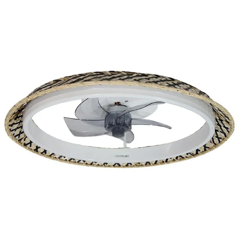 Cecotec Ventilador de techo con luz EnergySilence LampAero 610 Natural Design - Electrodomésticos