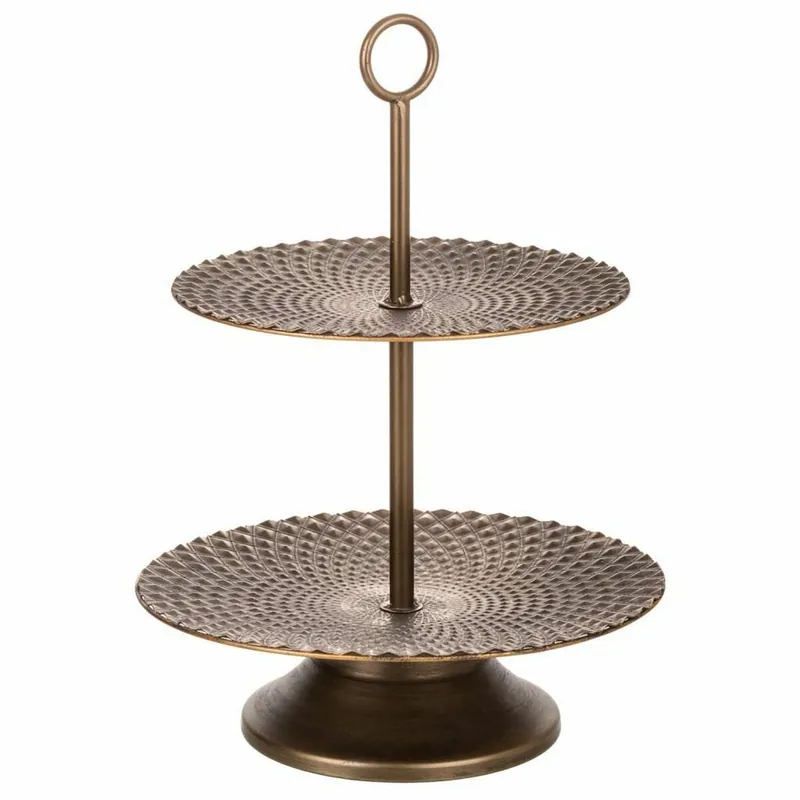 Centro de Mesa Alexandra House Living Dorado Hierro 35 x 48 x 35 cm - Decoración