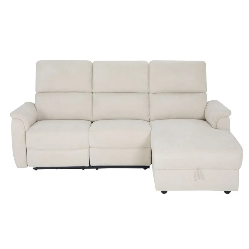Chaise longue derecha relax electrica KATY color beige - Sofás sillones puffs