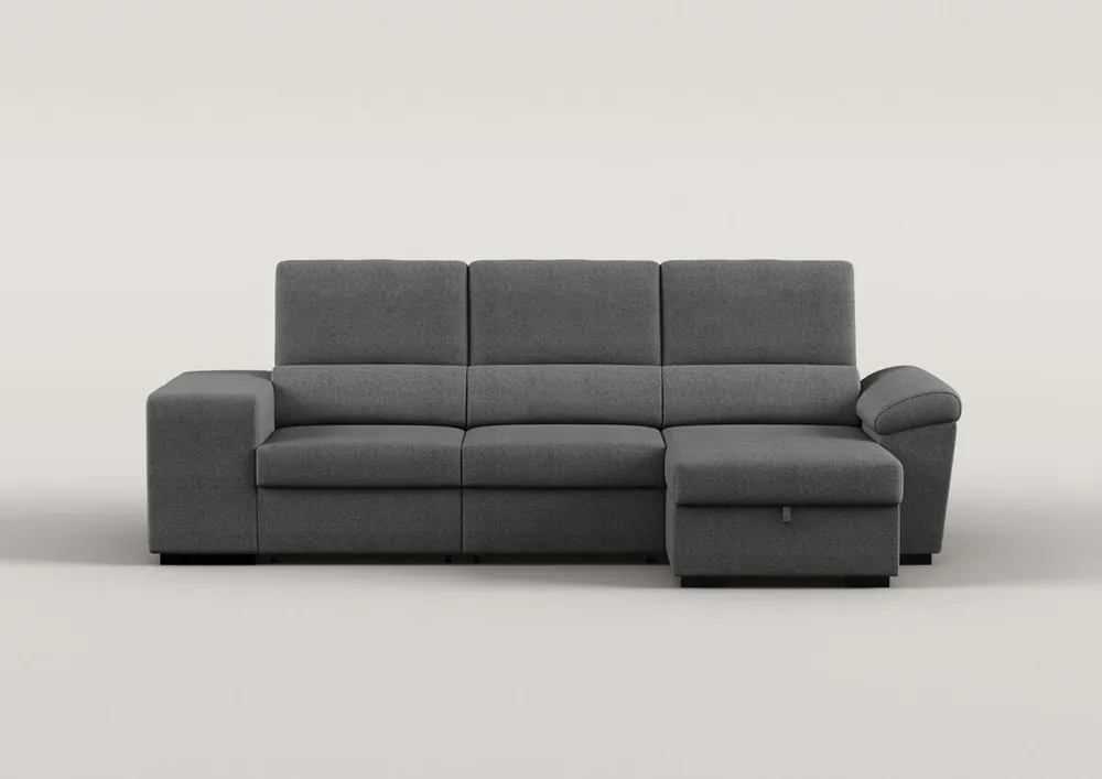 Chaise longue reversible con cama TURIS color beige - Sofás sillones puffs