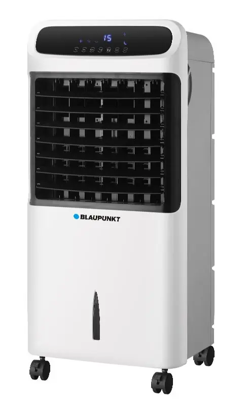 Climatizador evaporativo portátil Blaupunkt | Potencia 80W | Función calefactor 1000W-2000W| Blanco | Pantalla digital