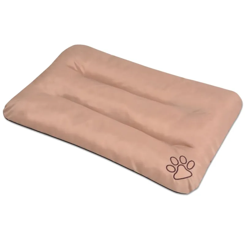 vidaXL Colchón para perro tamaño L beige - Jardín