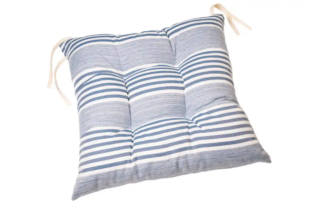 Cojín silla STYLE algodón 40x40cm color azul - Textil