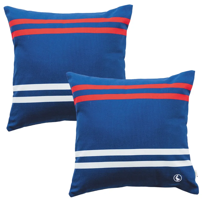 Set de 2 cojines 40x40cm 100% Algodón 300GSM color azul marino El Ganso - Textil