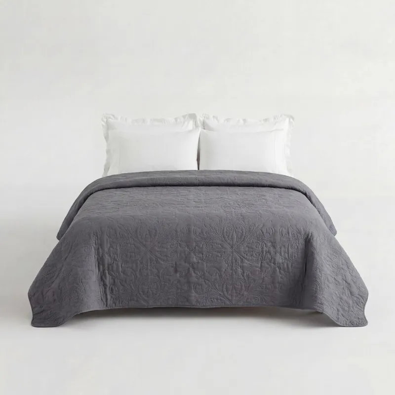 Colcha ATENAS cama 90cm color gris - Textil
