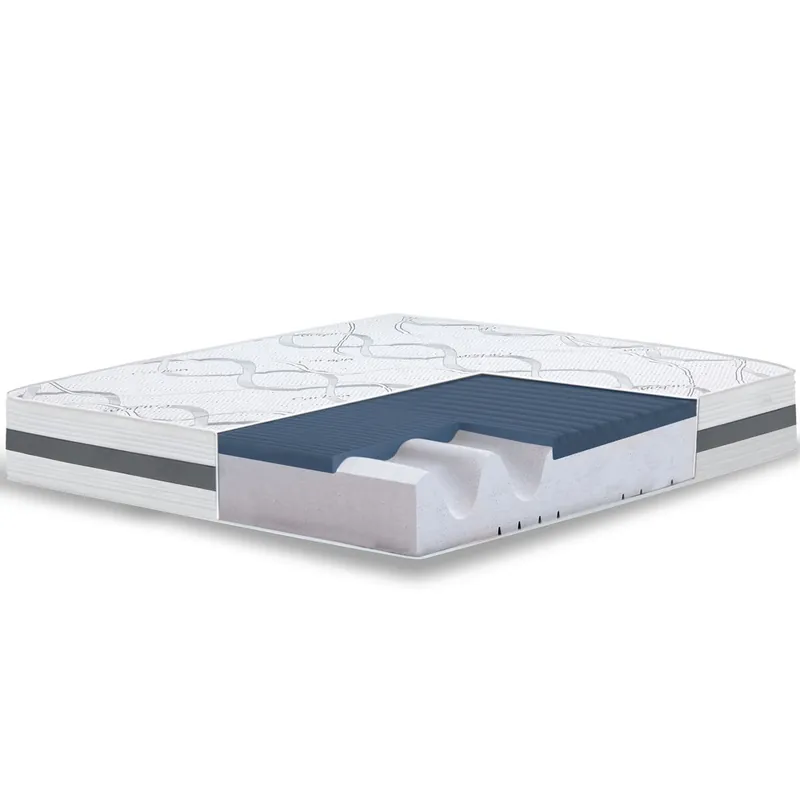 The White Stone Colchón Viscoelástico 80x190 cm Altura 22 cm | Tejido Hipoalergénico y Transpirable | Propiedades Ortopédicas Adaptables | Firmeza Media-Alta | Hecho en Italia