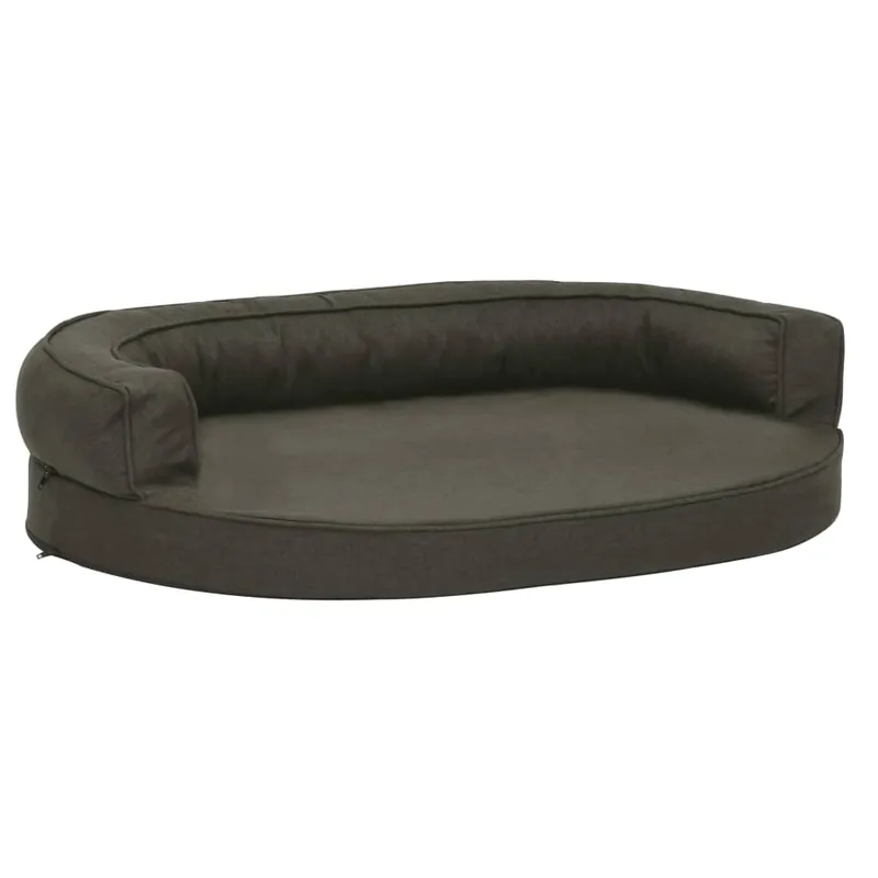 vidaXL Colchón para cama de perro ergonómico gris oscuro 75x53 cm - Jardín