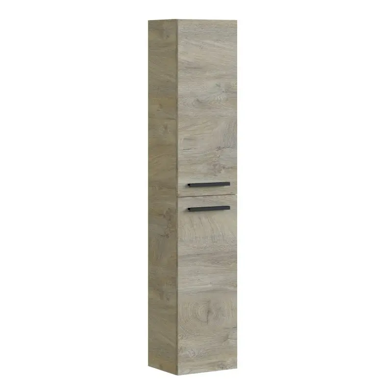 Columna de baño Athena 2 puertas Roble Alaska 30 x 150 x 25 cm