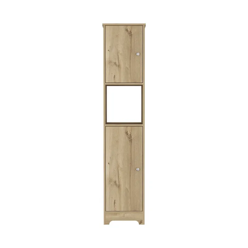 Columna de baño Ibis en Melamina con 2 puertas y 1 estante