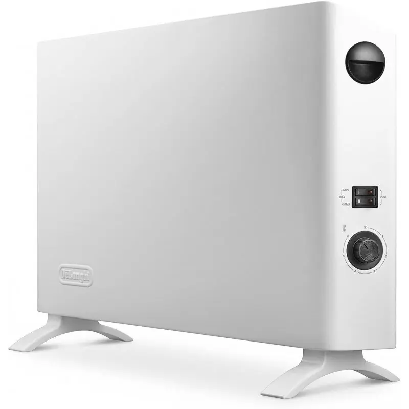 DeLonghi Convector Slim Style HSX2320F. Calefactor Eléctrico Rápido Portátil. Diseño Estrecho Puede Fijarse A Pared. 2.000 W - Electrodomésticos