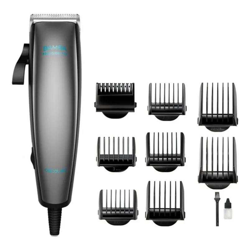 Cortapelos con cable Cecotec Bamba PrecisionCare Power Blade Titanium 500mAh 9 peines negro/inox - Electrodomésticos