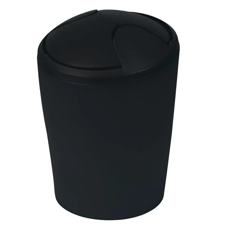 Cubo De Basura Spirella Colección Move Color Negro (5L) - Baño