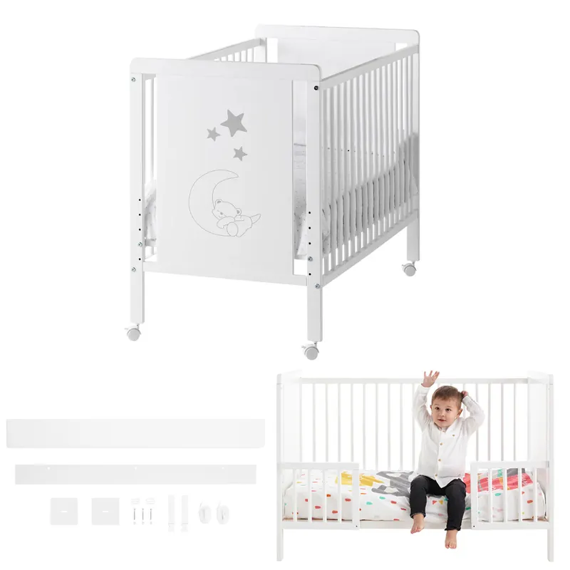 Cuna colecho Indi + kit colecho + kit para convertirla en cama - Bebé