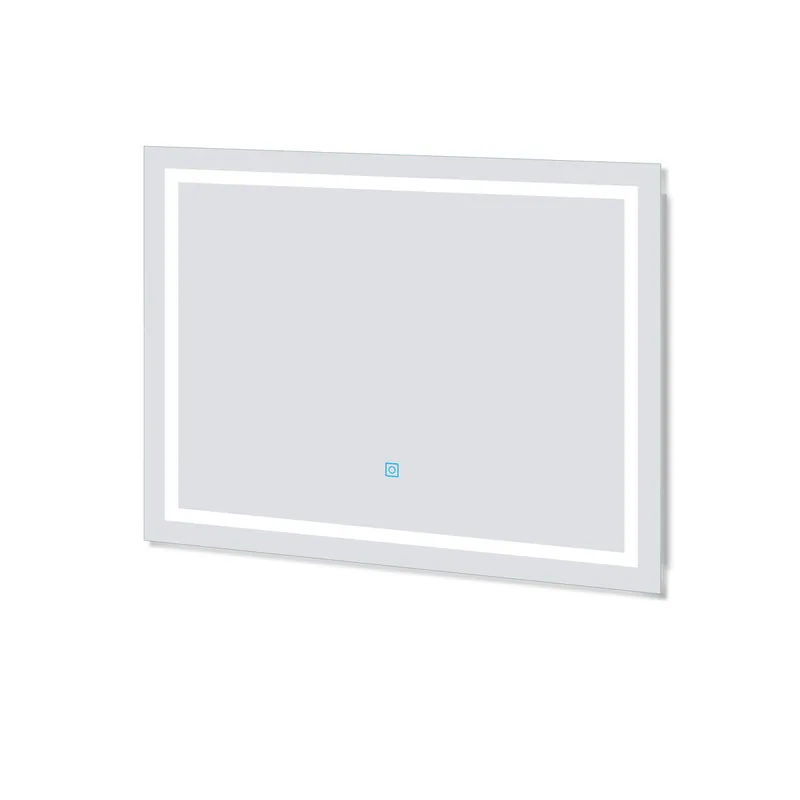 Espejo de baño LED sin cobre 100×60cm＋antivaho＋interruptor táctil