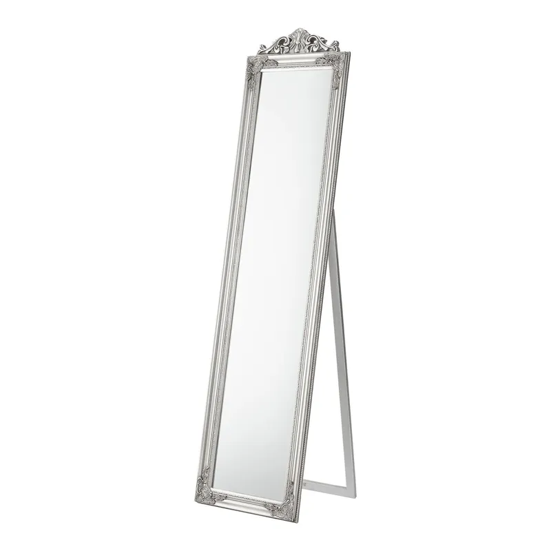 Espejo de pie inclinable 160 x 40 cm plateado 03_0007960 - Baño