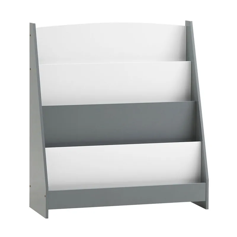Librería Infantil para niños Estantería para Juguetes para niños con 4 Compartimentos Abiertos 80 x 30 x 88 cm KMB32-HG SoBuy