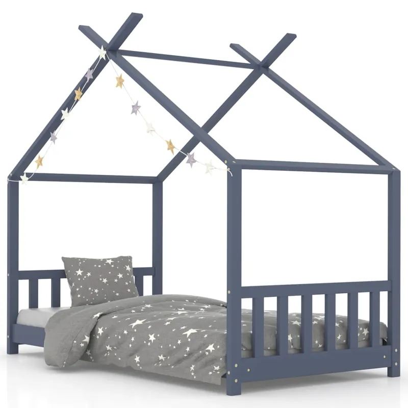 vidaXL Estructura de cama infantil de madera maciza de pino 80x160 cm - Descanso