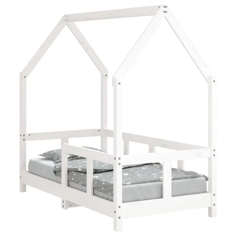 vidaXL Estructura de cama para niños madera maciza de pino 70x140 cm - Bebé