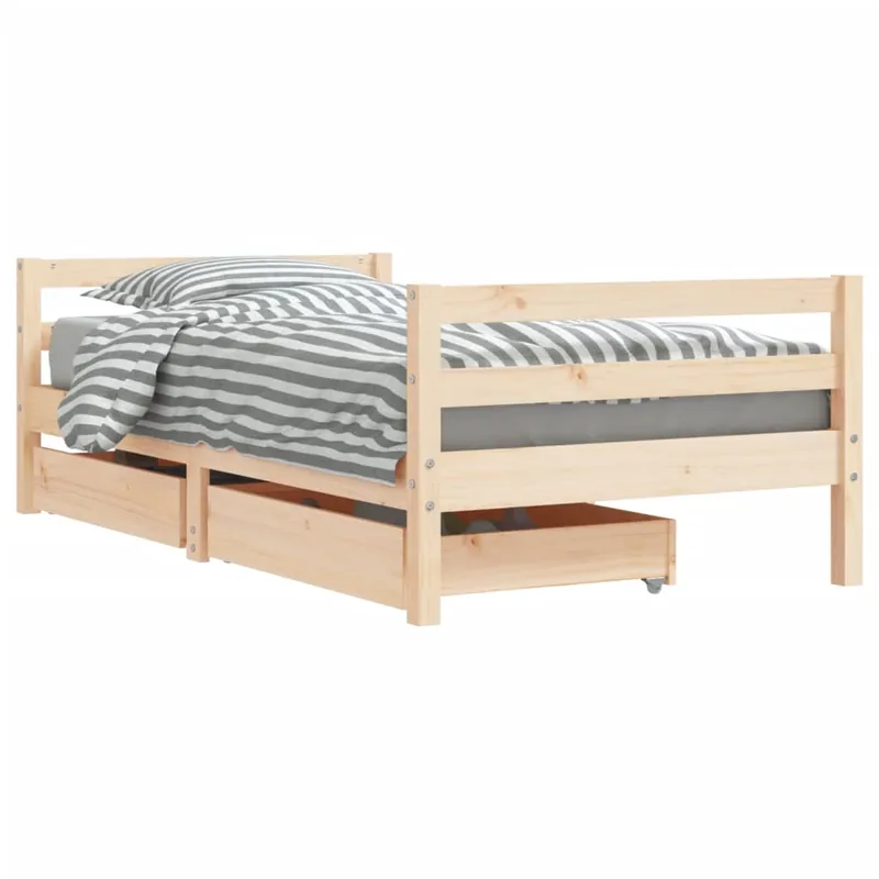 vidaXL Estructura de cama infantil con cajones madera de pino 80x160cm - Descanso