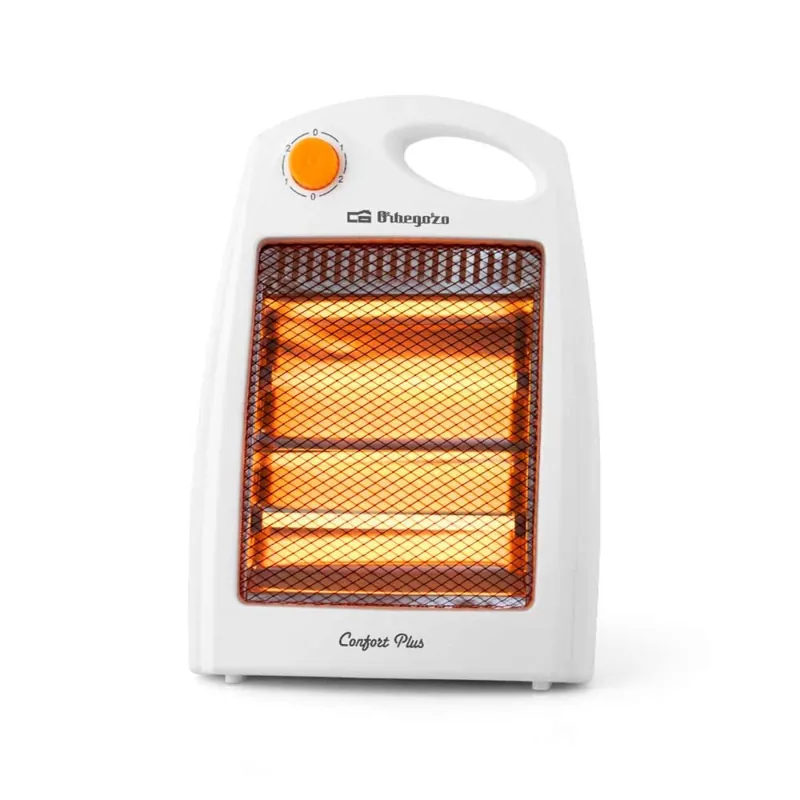 Estufa de cuarzo Orbegozo BP5007 800W 2 potencias blanco - Electrodomésticos