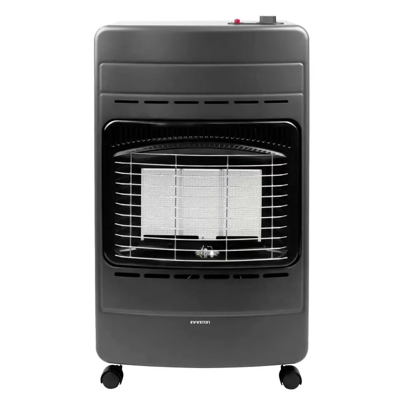 Estufa de gas Infiniton HG-FL3 4200W ignición electrónica y diseño plegable A negro