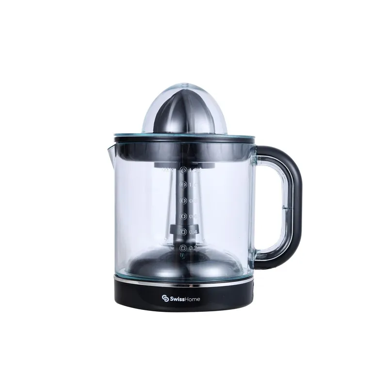 Exprimidor Eléctrico 40W de 1,2L con doble cono y Pies Antideslizantes SwissHome - Electrodomésticos
