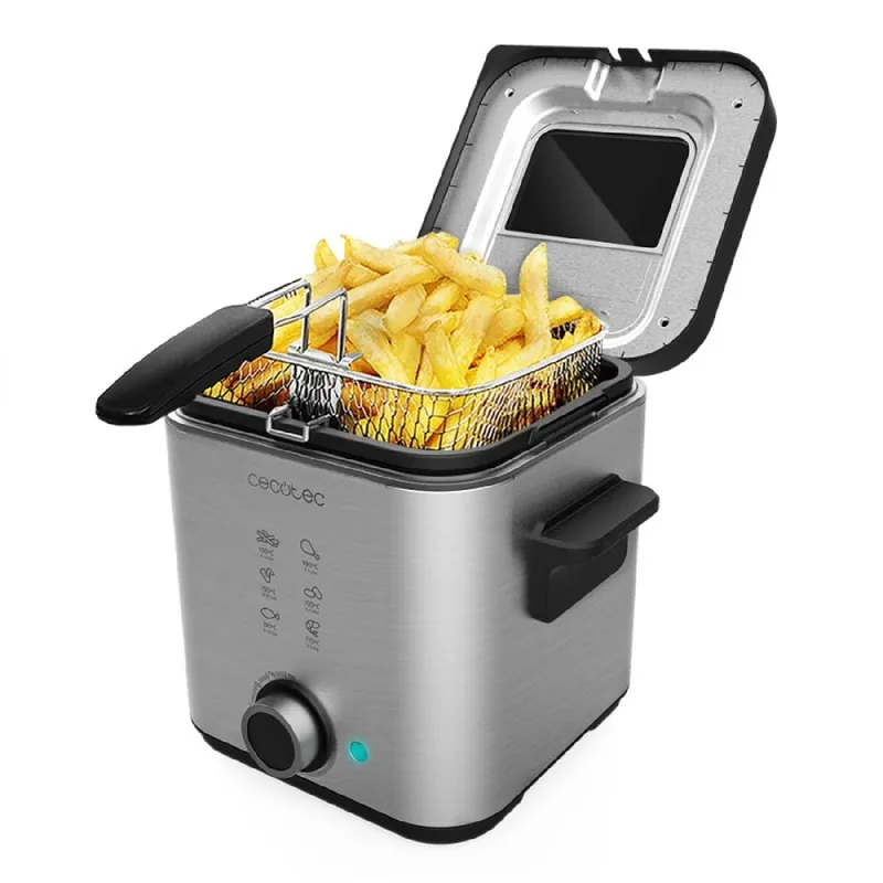 Freidora Cecotec CleanFry Advance 1500 Inox 900 W 1,5 L - Electrodomésticos