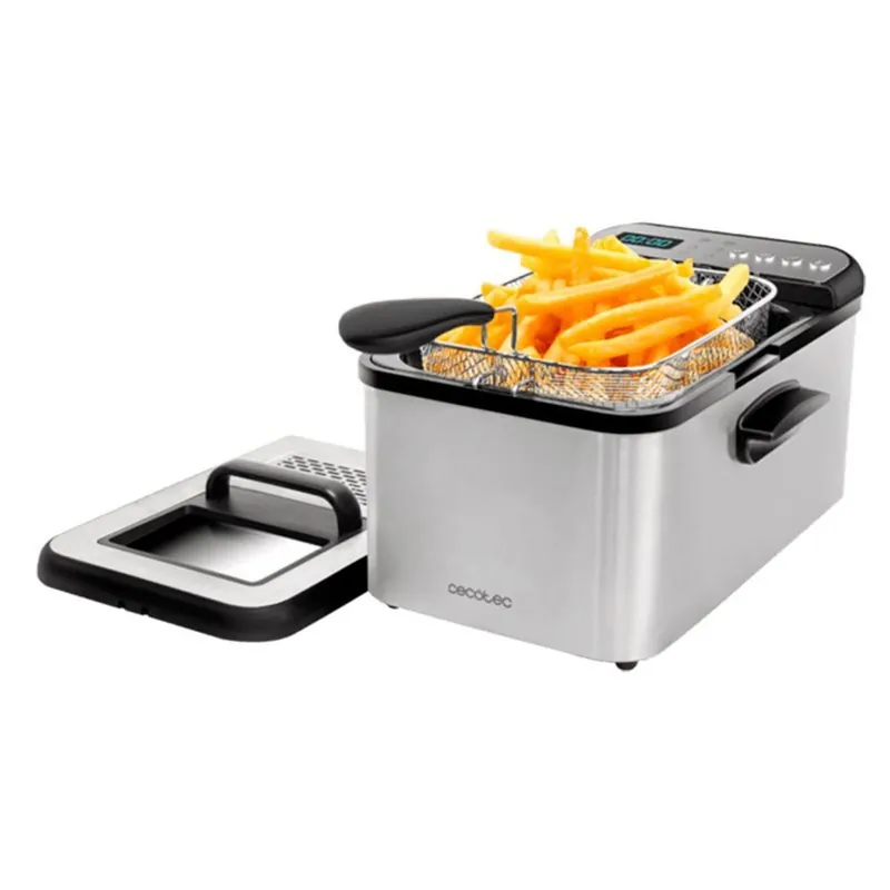 Freidora Cecotec Cleanfry Luxury 3000 2400W 3,2L inox - Electrodomésticos