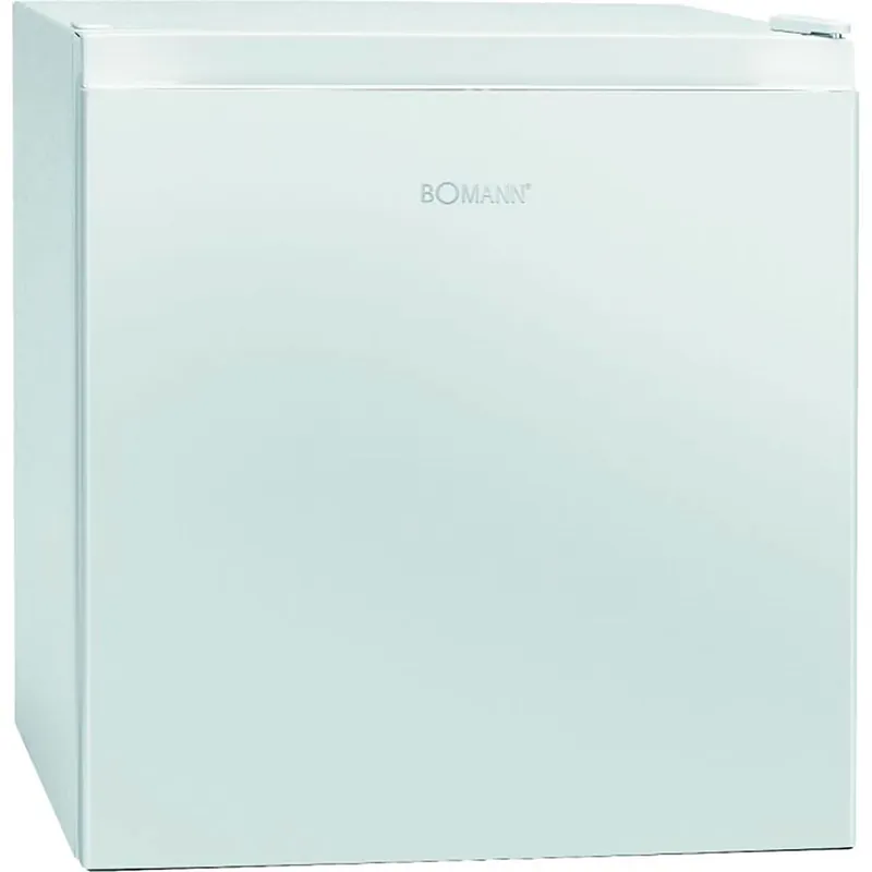 Bomann KB7245W Mini Frigorífico Minibar, 45 L Congelador 4 L, Termostato Regulable, Puerta Reversible, Clase E, , Blanco - Electrodomésticos
