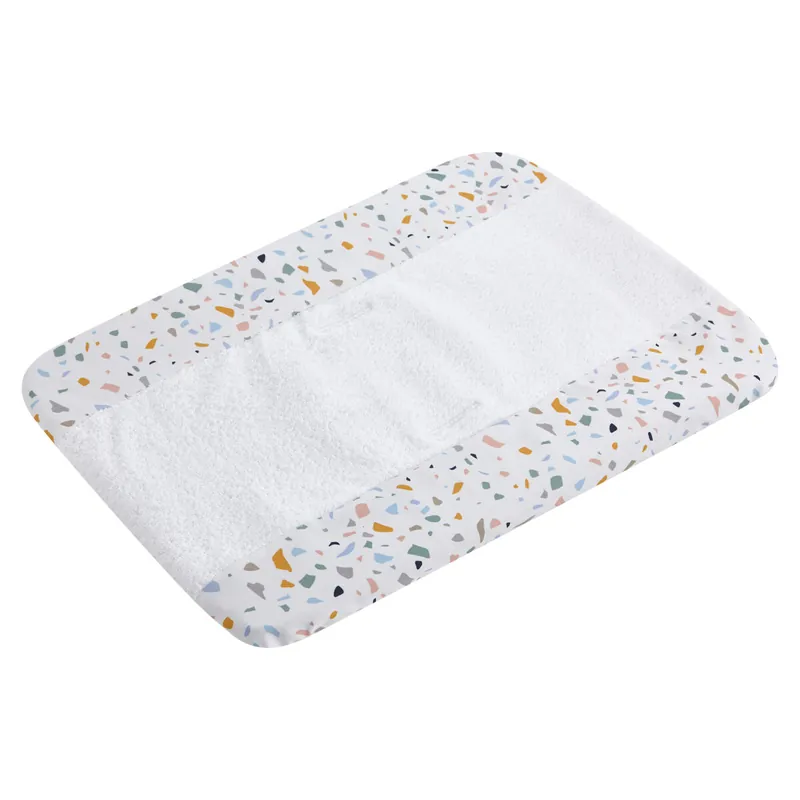 Funda cambiador bebé 50x80 de rizo blanco absorbente (Zenith Granite)